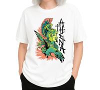 the Fan Tee Camiseta Oversize de Mujer Divertidas Dioses Griegos Guardianes de la mitología clásica, Mitos y Leyendas del Olimpo Athenas 001 XL