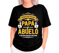 the Fan Tee Camiseta Oversize de Mujer Fechas Especiales Dia del Padre Eres Nuestro Ejemplo Papá, Nuestro superhéroe sin Capa 045 M