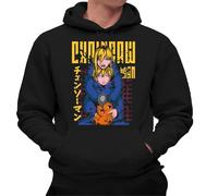 the Fan Tee Sudadera Adulto con Capucha de Hombre Dibujos Animados Chainsaw Man Anime Gore Denji, Sangre, Dientes de Acero, Pochita, Makima, AKI Hayakawa 007 XL