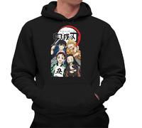 the Fan Tee Sudadera Adulto con Capucha de Hombre Dibujos Animados Demon Cazadores de Demonios, técnicas de respiración, Silencio del Agua, Danza del Dios del Fuego 020 XXL