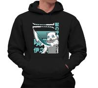 the Fan Tee Sudadera Adulto con Capucha de Hombre Dibujos Animados Demon Cazadores de Demonios, técnicas de respiración, Silencio del Agua, Danza del Dios del Fuego 032 4XL