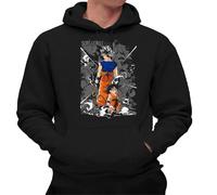 the Fan Tee Sudadera Adulto con Capucha de Hombre Dibujos Animados Dragon Bola Ball Anime Manga 674 S