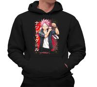 the Fan Tee Sudadera Adulto con Capucha de Hombre Dibujos Animados Fairy Mago Cazador De Dragones, Aventurero, Anime, Accion, Manga 001 XS