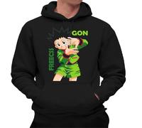 the Fan Tee Sudadera Adulto con Capucha de Hombre Dibujos Animados Hunter Explorar, Criaturas Raras, Tesoros, GON Free 007 3XL