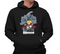 the Fan Tee Sudadera Adulto con Capucha de Hombre Dibujos Animados Metal Energía, Alquimia, Acero, Hermandad, Círculos Mágicos, Renacimiento, Fusión 006 XL