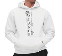 the Fan Tee Sudadera Adulto con Capucha de Hombre Divertidas Frases Regalo Divertido Palabras, Actitud, Verdades, Textos, Mensajes Que marcan, Sin filtros Balance, Concentracion 022 XL