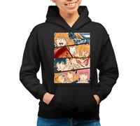 the Fan Tee Sudadera Adulto con Capucha de Mujer Dibujos Animados Chainsaw Man Anime Gore Denji, Sangre, Dientes de Acero, Pochita, Makima, AKI Hayakawa 006 M