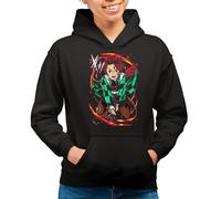 the Fan Tee Sudadera Adulto con Capucha de Mujer Dibujos Animados Demon Cazadores de Demonios, técnicas de respiración, Silencio del Agua, Danza del Dios del Fuego 014 L