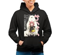 the Fan Tee Sudadera Adulto con Capucha de Mujer Dibujos Animados Family El Espía Legendario, La Esposa, La Hija Telépata, El Perro Bond 015 XL