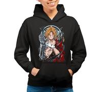 the Fan Tee Sudadera Adulto con Capucha de Mujer Dibujos Animados Metal Energía, Alquimia, Acero, Hermandad, Círculos Mágicos, Renacimiento, Fusión 005 M