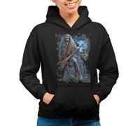 the Fan Tee Sudadera Adulto con Capucha de Mujer Skull Skull Calavera: Fuerza, Misterio y Rebeldía Estilo Oscuro y Poderoso, Arte, Moda.. 069 M