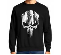 the Fan Tee Sudadera Adulto Sin Capucha de Hombre Comic Castigador Justicia Implacable 014 XL