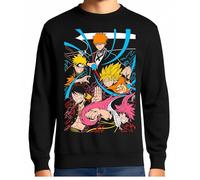 the Fan Tee Sudadera Adulto Sin Capucha de Hombre Dibujos Animados Anime Divertido Universo, Vibras de Manga, Mundo Otaku, Japan Fan Kanji, GENERACION DE LOS 90 009 XXL