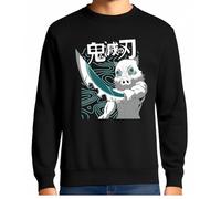 the Fan Tee Sudadera Adulto Sin Capucha de Hombre Dibujos Animados Demon Cazadores de Demonios, técnicas de respiración, Silencio del Agua, Danza del Dios del Fuego 031 4XL