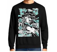 the Fan Tee Sudadera Adulto Sin Capucha de Hombre Dibujos Animados Demon Cazadores de Demonios, técnicas de respiración, Silencio del Agua, Danza del Dios del Fuego 012 M