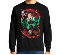 the Fan Tee Sudadera Adulto Sin Capucha de Hombre Dibujos Animados Demon Cazadores de Demonios, técnicas de respiración, Silencio del Agua, Danza del Dios del Fuego 014 XL