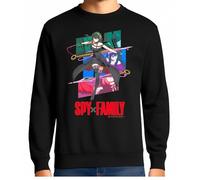 the Fan Tee Sudadera Adulto Sin Capucha de Hombre Dibujos Animados Family El Espía Legendario, La Esposa, La Hija Telépata, El Perro Bond 011 XL