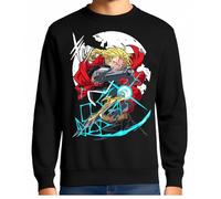 the Fan Tee Sudadera Adulto Sin Capucha de Hombre Dibujos Animados Metal Energía, Alquimia, Acero, Hermandad, Círculos Mágicos, Renacimiento, Fusión 001 XXL