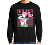 the Fan Tee Sudadera Adulto Sin Capucha de Hombre Dibujos Animados Sailor Moon El Poder de La Luna, Jupter, Marte, Venus,Retro 001 XS