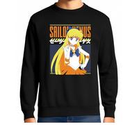 the Fan Tee Sudadera Adulto Sin Capucha de Hombre Dibujos Animados Sailor Moon El Poder de La Luna, Jupter, Marte, Venus,Retro 005 M