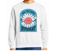 the Fan Tee Sudadera Adulto Sin Capucha de Hombre Divertidas Anti Social Humor sarcástico, introvertido no es Personal, es mi Estilo 008 L