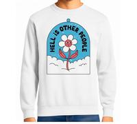 the Fan Tee Sudadera Adulto Sin Capucha de Hombre Divertidas Anti Social Humor sarcástico, introvertido no es Personal, es mi Estilo EL Infierno Son Otras Personas 001 L