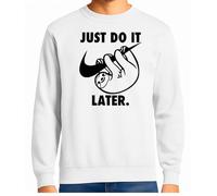 the Fan Tee Sudadera Adulto Sin Capucha de Hombre Divertidas Divertidas diversión,Humor y Estilo Hazlo más Tarde 417 L