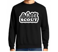 the Fan Tee Sudadera Adulto Sin Capucha de Hombre Hobby Scout Exploradores sin Fronteras de la Naturaleza Rumbo a Aventura, Senderismo, Acampadas 001 M