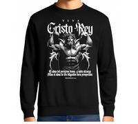 the Fan Tee Sudadera Adulto Sin Capucha de Hombre Religion Dios El Todopoderoso, Cristo, El Señor, FE, Jesus 006 XL
