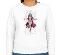 the Fan Tee Sudadera Adulto Sin Capucha de Mujer Comic Avengers Unidos para Salvar Wanda Vision,Bruja Escarlata 048 S