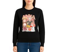 the Fan Tee Sudadera Adulto Sin Capucha de Mujer Dibujos Animados Family El Espía Legendario, La Esposa, La Hija Telépata, El Perro Bond 014 L