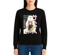 the Fan Tee Sudadera Adulto Sin Capucha de Mujer Dibujos Animados Family El Espía Legendario, La Esposa, La Hija Telépata, El Perro Bond 015 M
