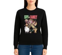 the Fan Tee Sudadera Adulto Sin Capucha de Mujer Dibujos Animados Family El Espía Legendario, La Esposa, La Hija Telépata, El Perro Bond 001 L