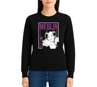 the Fan Tee Sudadera Adulto Sin Capucha de Mujer Dibujos Animados Pecados Capitales La Avaricia,Rey de Las Hadas,Gigante El Orgullo, Misterioso y Emocionalmente,Hechicera 009 L