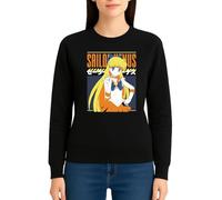 the Fan Tee Sudadera Adulto Sin Capucha de Mujer Dibujos Animados Sailor Moon El Poder de La Luna, Jupter, Marte, Venus,Retro 005 XXL