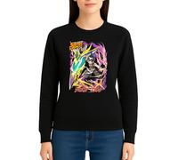 the Fan Tee Sudadera Adulto Sin Capucha de Mujer Dibujos Animados Shaman Chamanes King, Espíritus, Torneo, Rey Chamán 004 M