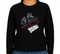 the Fan Tee Sudadera Adulto Sin Capucha de Mujer Peliculas Futuro volviendo al Futuro 035 L