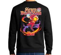 the Fan Tee Sudadera Adulto Sin Capucha Doble de Hombre Dibujos Animados Pecados Capitales La Avaricia,Rey de Las Hadas,Gigante El Orgullo, Misterioso y Emocionalmente,Hechicera 016 XL