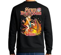 the Fan Tee Sudadera Adulto Sin Capucha Doble de Hombre Dibujos Animados Pecados Capitales La Avaricia,Rey de Las Hadas,Gigante El Orgullo, Misterioso y Emocionalmente,Hechicera 014 3XL