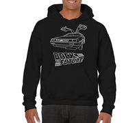 the Fan Tee Sudadera de Hombre Peliculas Retro 80 Futuro Marty Doc Delorean 008 L