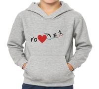 the Fan Tee Sudadera Infantil con Capucha de Niño Niña Deportes Triathlon 3 Disciplinas En 1. Ciclista, Ciclismo, Carrera, Corredor, Natacion, Nadador 003 11 años