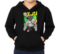 the Fan Tee Sudadera Infantil con Capucha de Niño Niña Dibujos Animados Chainsaw Man Anime Gore Denji, Sangre, Dientes de Acero, Pochita, Makima, AKI Hayakawa 004 7 años
