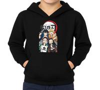 the Fan Tee Sudadera Infantil con Capucha de Niño Niña Dibujos Animados Demon Cazadores de Demonios, técnicas de respiración, Silencio del Agua, Danza del Dios del Fuego 020 9 años