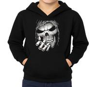 the Fan Tee Sudadera Infantil con Capucha de Niño Niña Skull Skull Calavera: Fuerza, Misterio y Rebeldía Estilo Oscuro y Poderoso, Arte, Moda.. 054 5 años