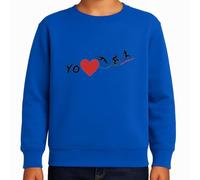 the Fan Tee Sudadera Infantil Sin Capucha de Niño Niña Deportes Triathlon 3 Disciplinas En 1. Ciclista, Ciclismo, Carrera, Corredor, Natacion, Nadador 003 9 años