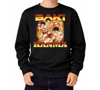 the Fan Tee Sudadera Infantil Sin Capucha de Niño Niña Dibujos Animados Baki Guerrero, Maestro de Karate y uno de los Luchadores más respetados 006 5 años