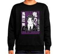 the Fan Tee Sudadera Infantil Sin Capucha de Niño Niña Dibujos Animados Demon Cazadores de Demonios, técnicas de respiración, Silencio del Agua, Danza del Dios del Fuego 034 13 años