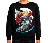 the Fan Tee Sudadera Infantil Sin Capucha de Niño Niña Dibujos Animados Metal Energía, Alquimia, Acero, Hermandad, Círculos Mágicos, Renacimiento, Fusión 001 11 años