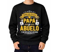 the Fan Tee Sudadera Infantil Sin Capucha de Niño Niña Fechas Especiales Dia del Padre Eres Nuestro Ejemplo Papá, Nuestro superhéroe sin Capa 045 11 años