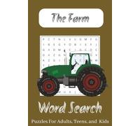 The Farm Word Search Puzzle: Word Searches with Easy to Read Print about Farms, Animals, Tractors, and more / 6x9 inches, 100 pages / 50 puzzles ... Gift for Vacations, Holidays, and Relaxtion